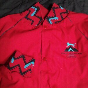 Deadstock Vintage Spirit Mountain Casino Aztec Bomber Jacket